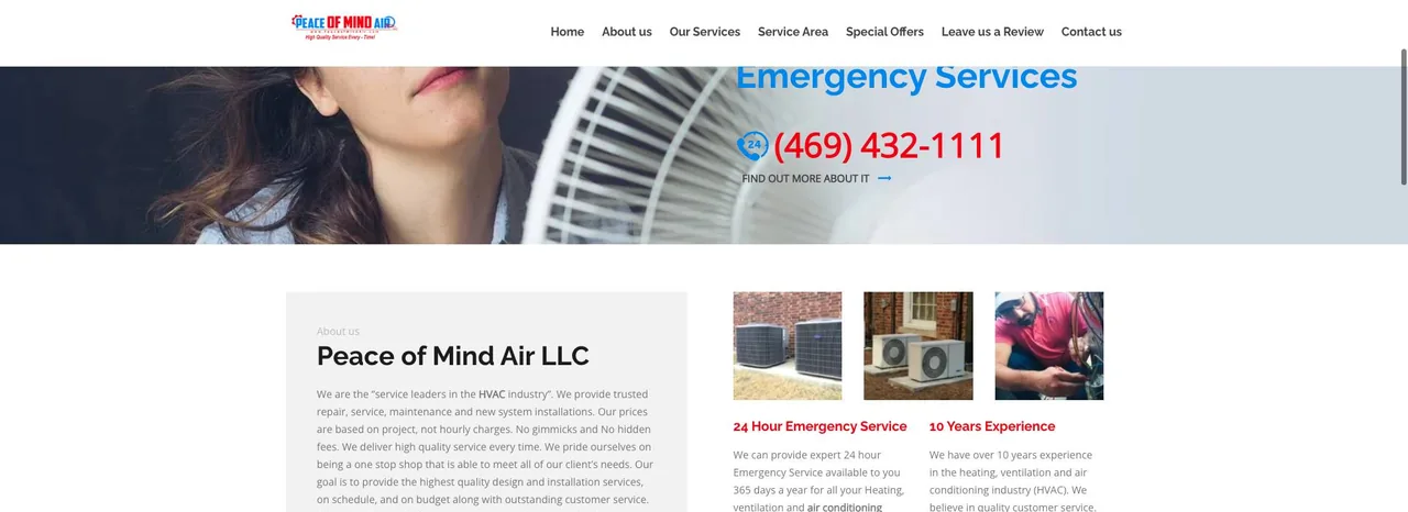 Peace of Mind Air LLC cover