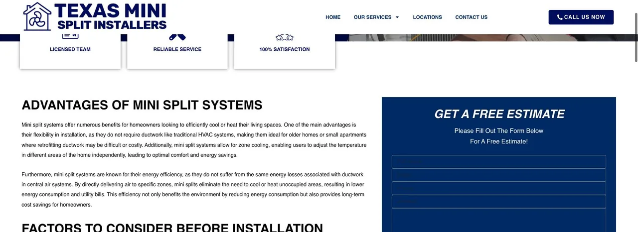 First Class Mini Split Installers cover