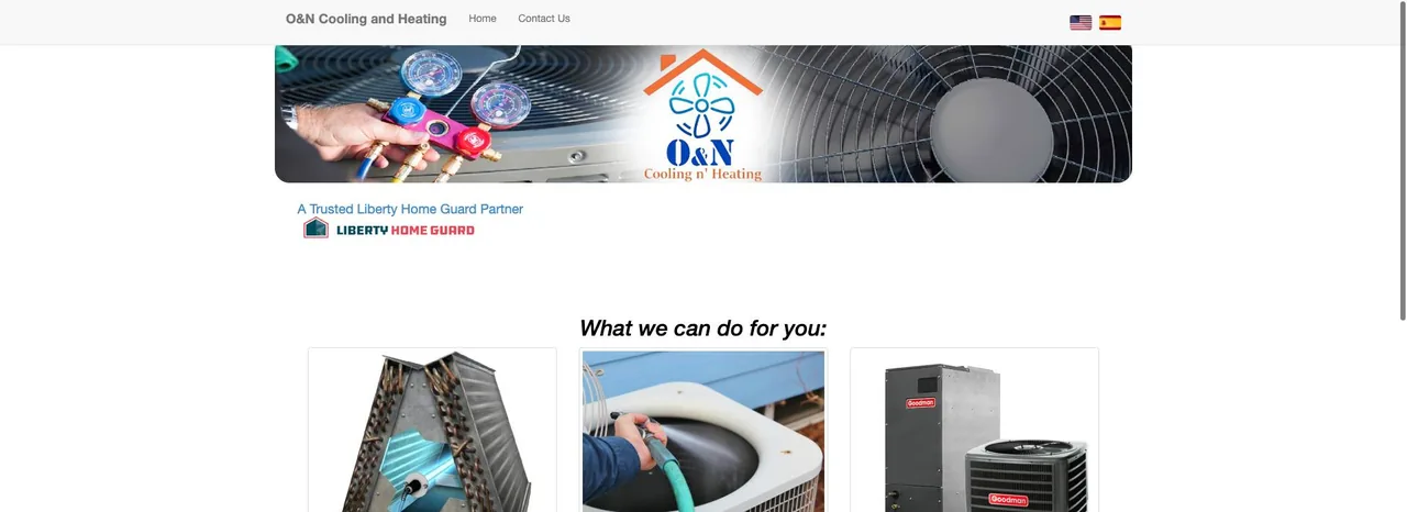 O&N Cooling and Heating cover