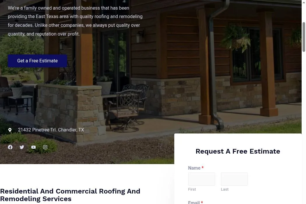 Reece Roofing & Remodeling cover
