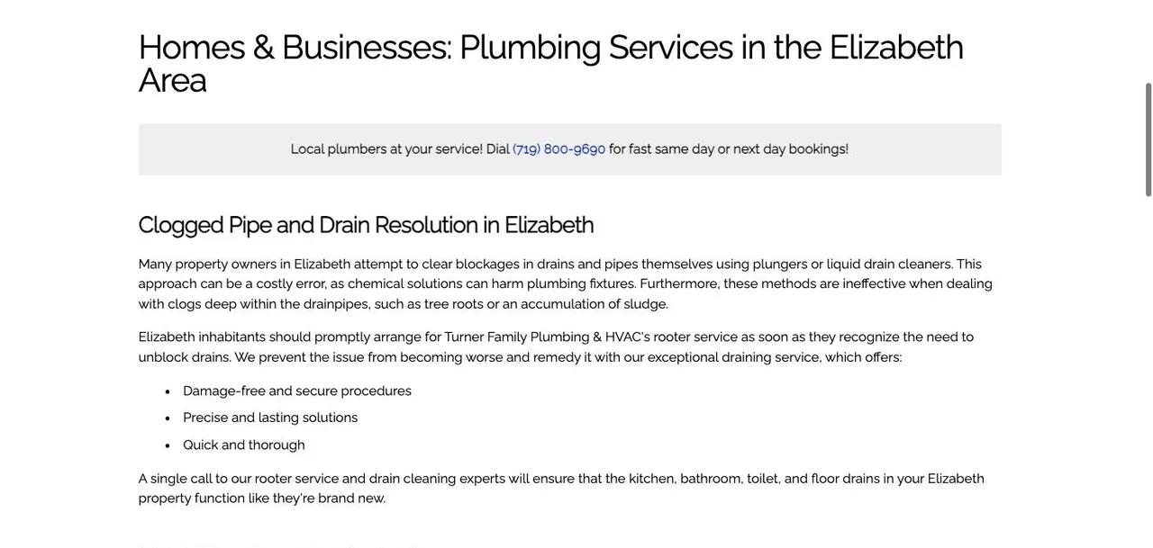 Turner Family Plumbing & HVAC cover
