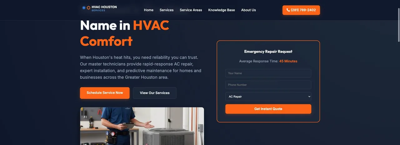 HVAC Houston Services cover