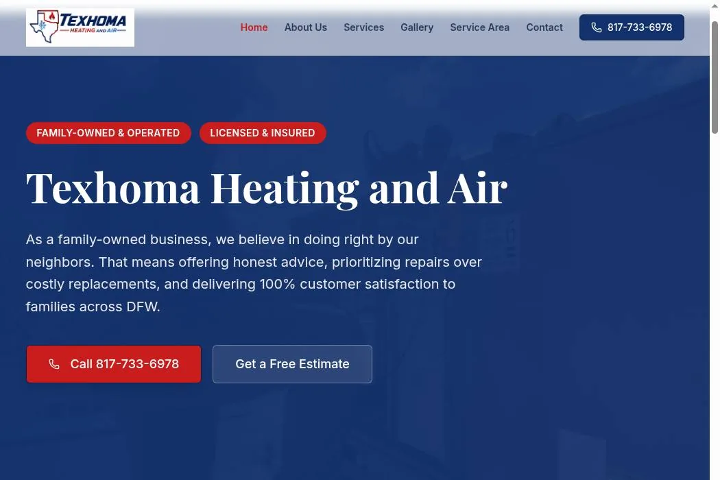 Texhoma Heating and Air cover
