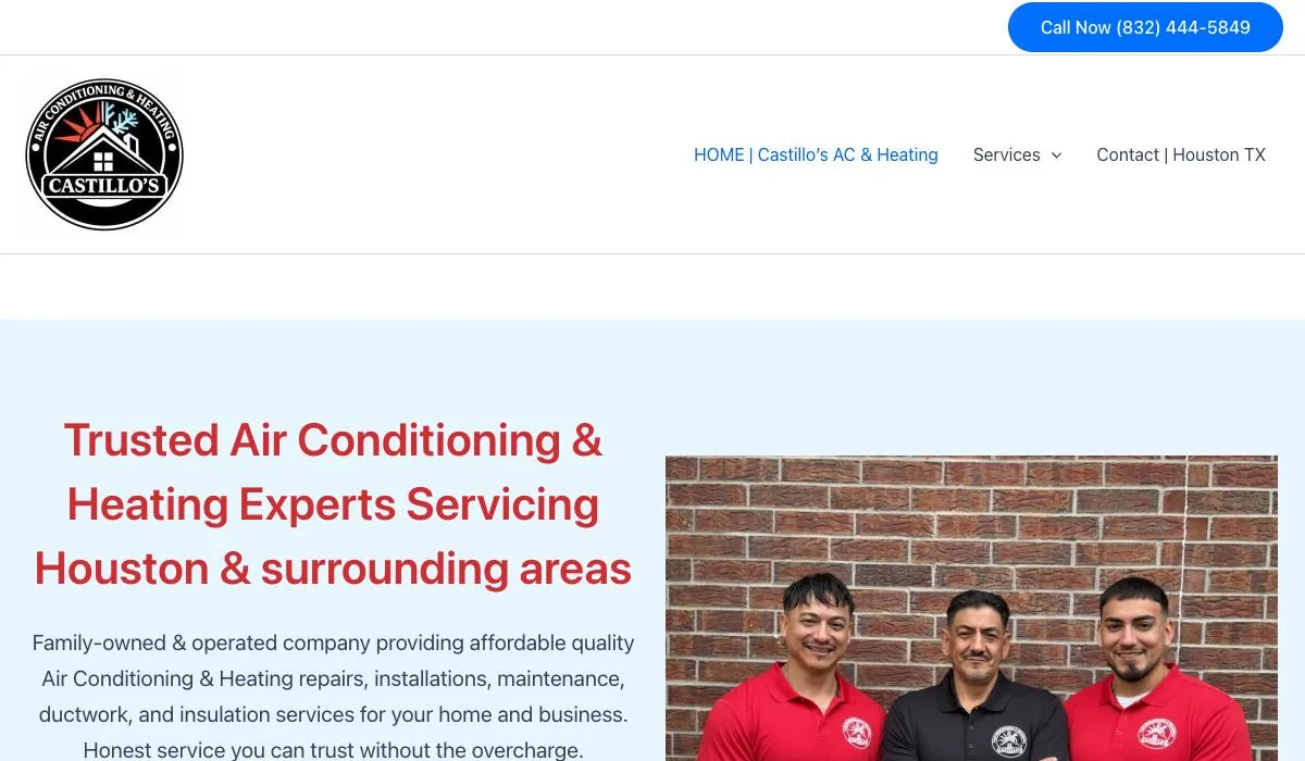 Castillo’s Air Conditioning & Heating cover
