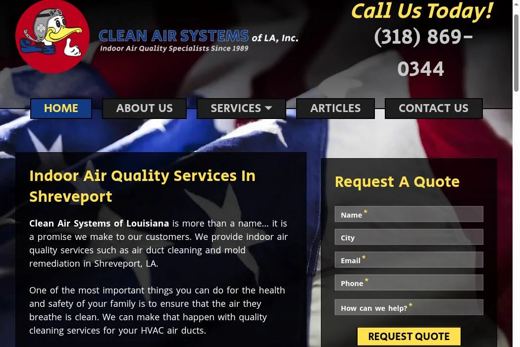 Clean Air Systems of Louisiana cover