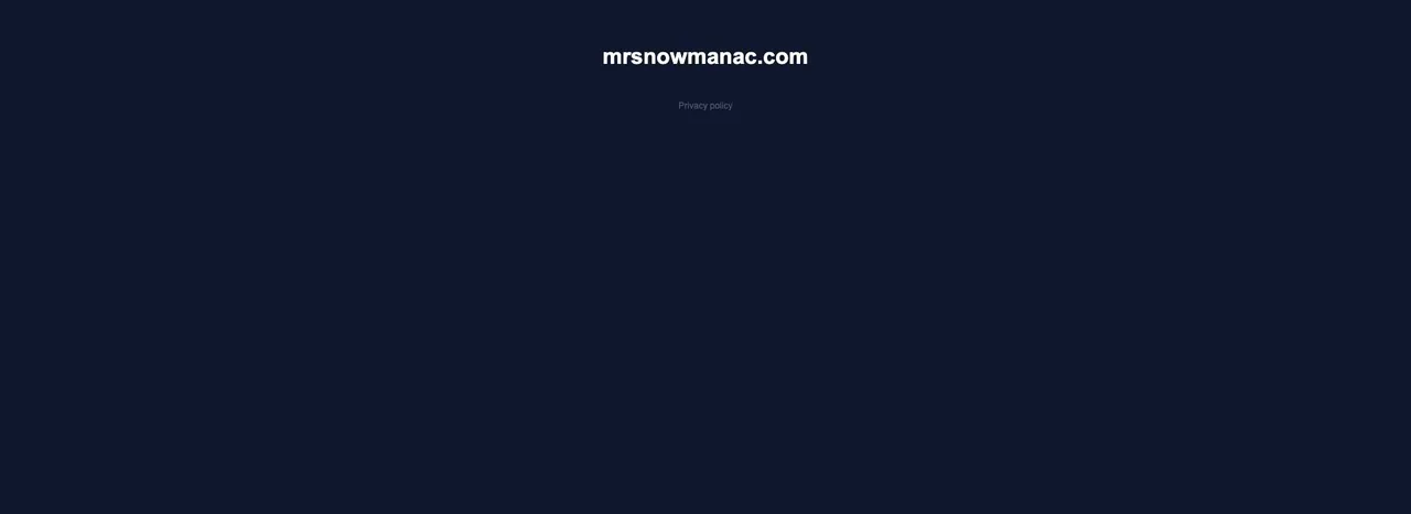 Mrs. Snowmanac cover