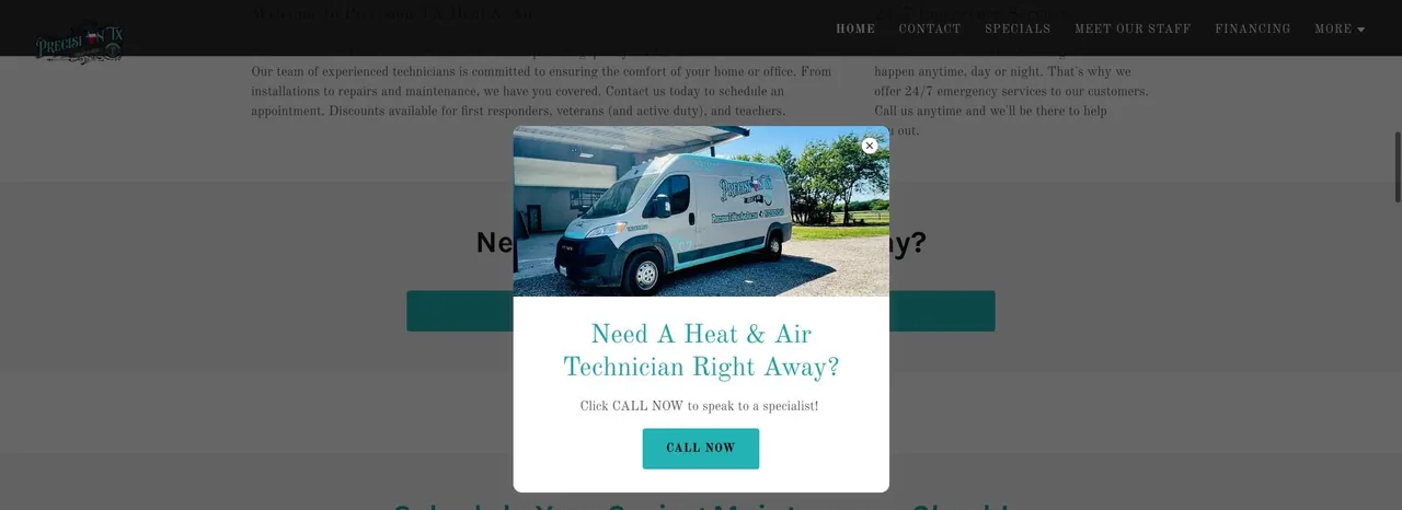 Precision TX Heat & Air cover