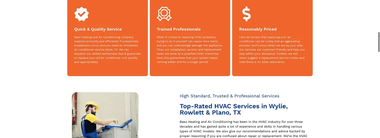 Baez Heating and Air Conditioning LLC cover