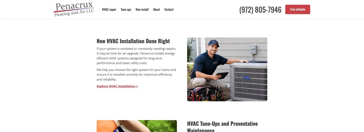 Penacrux Heating and Air cover