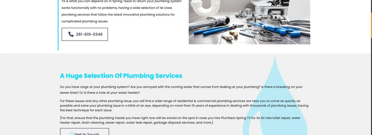 Plumbers Spring cover
