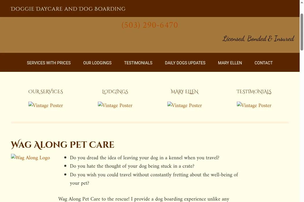 Wag Along Pet Care cover