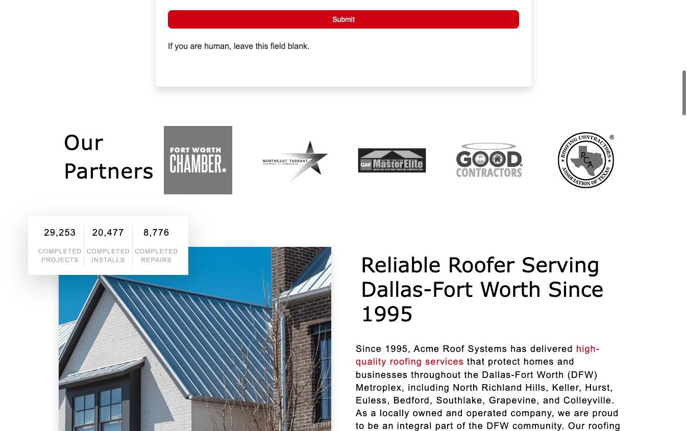 Acme Roof Systems Inc cover