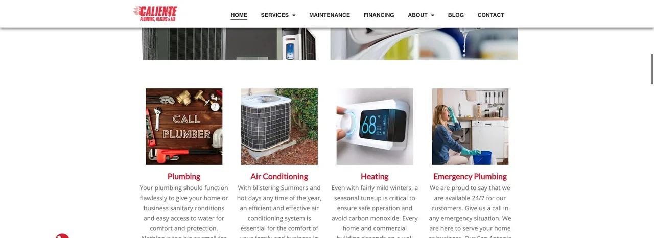Caliente Plumbing, Heating & Air cover