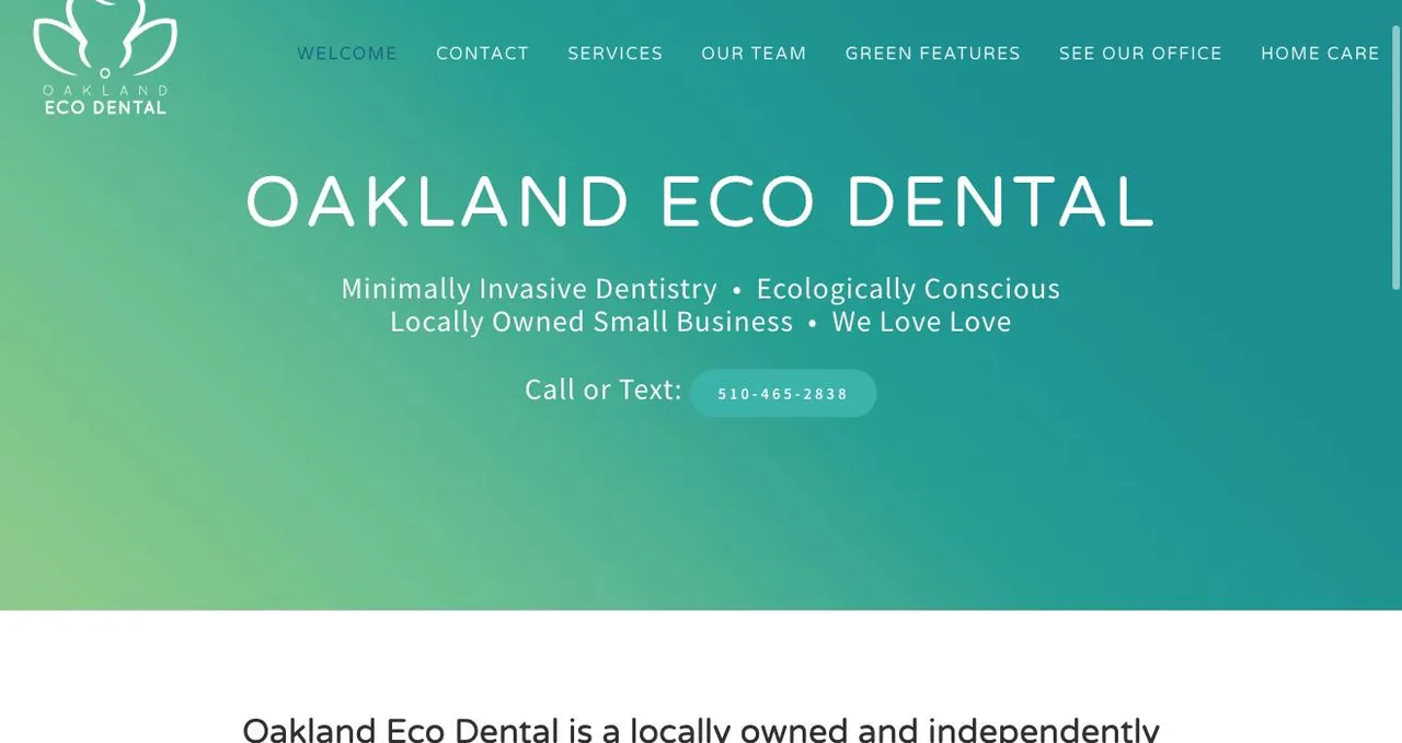 Oakland Eco Dental cover