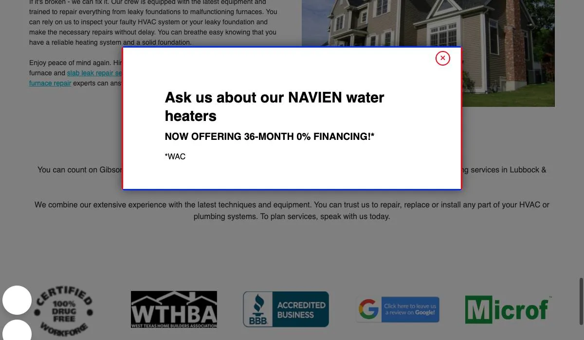 Gibson Plumbing, Heating & Air Conditioning, Inc. cover