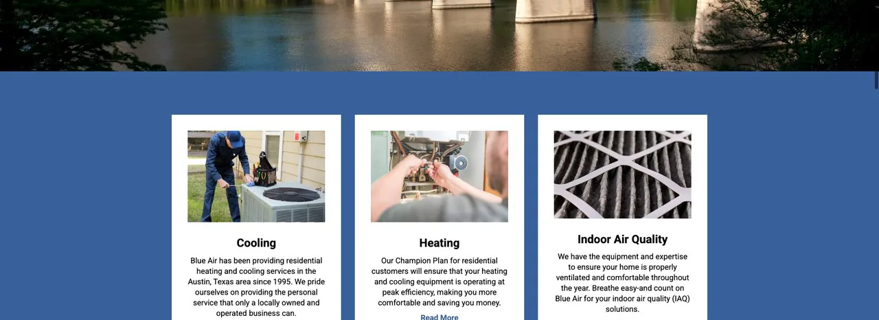 Blue Air Heating and Air Conditioning cover