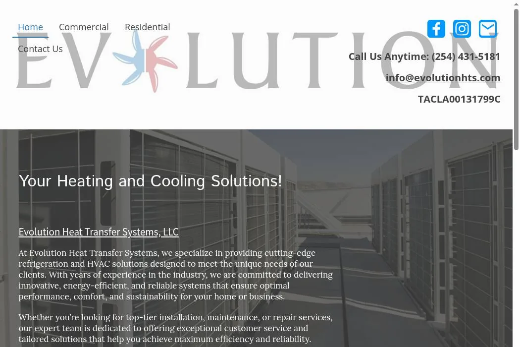 Evolution Heat Transfer Systems, LLC cover