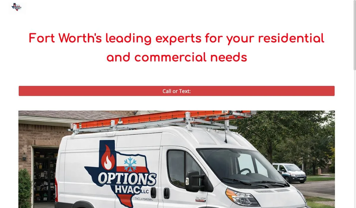 Options HVAC LLC cover