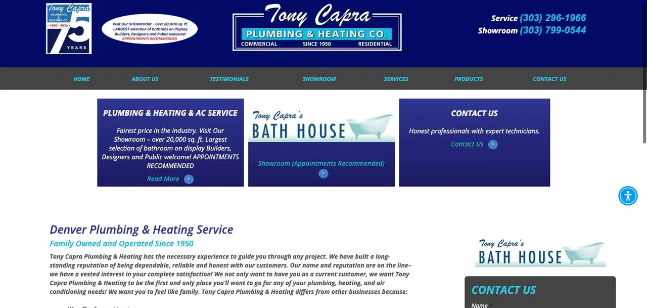 Tony Capra Plumbing & Heating cover