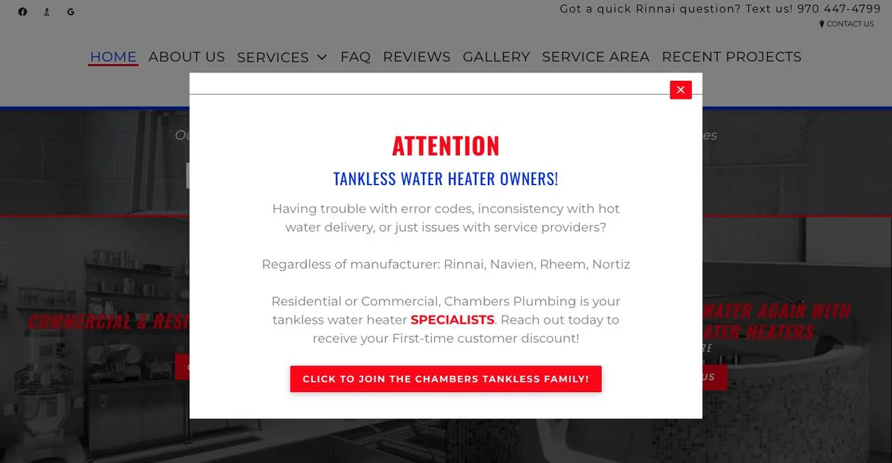 Chambers Plumbing & Heating Inc. cover