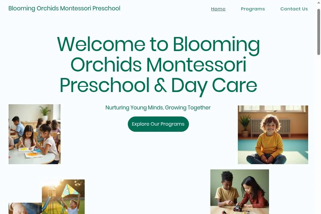 Blooming Orchids Montessori Preschool cover