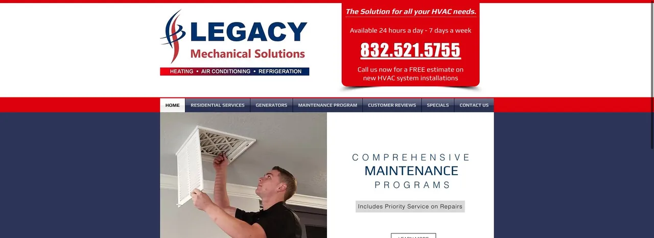 Legacy Mechanical Solutions cover