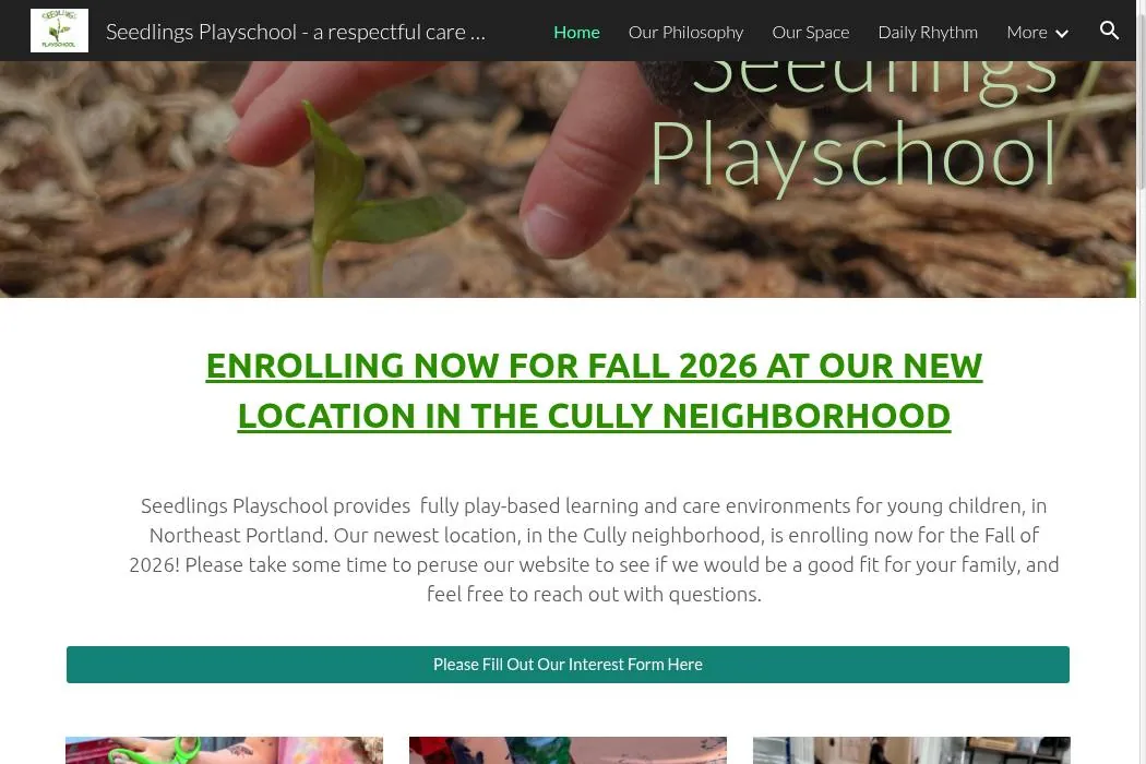 Seedlings Playschool cover