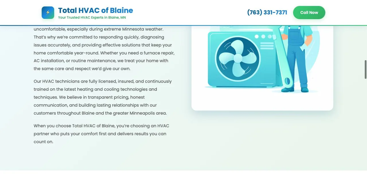 Total HVAC of Blaine cover