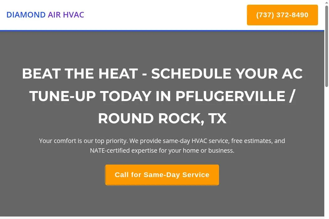 Diamond Air HVAC cover