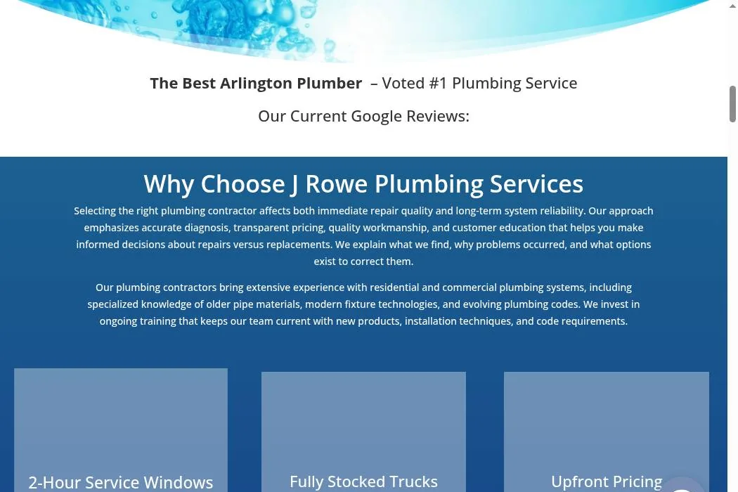 J Rowe Plumbing cover