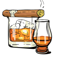 Drams and Smoke logo