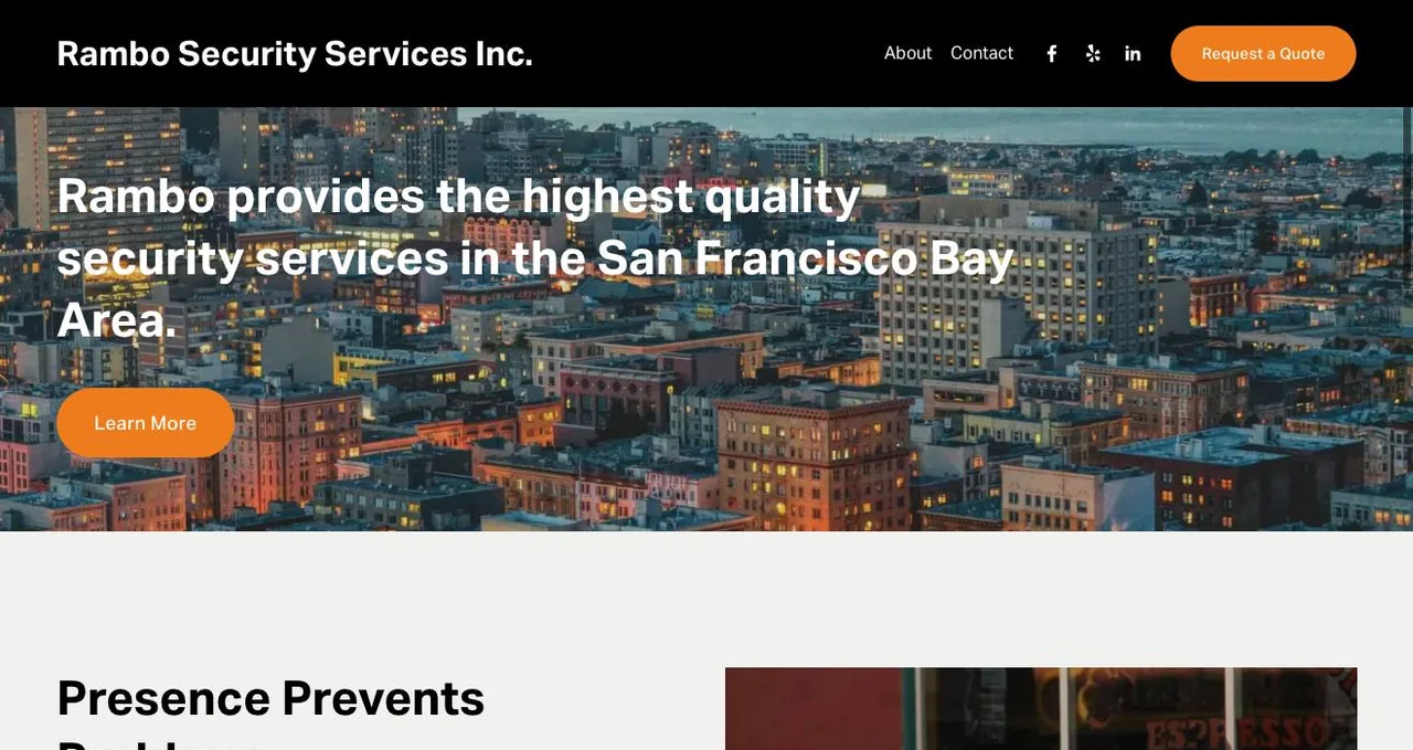 Rambo Security Services Inc. cover