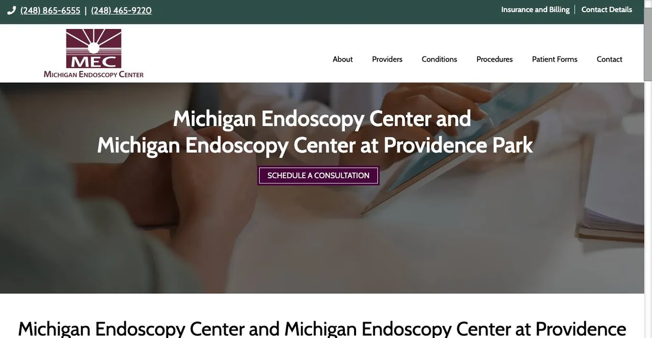 Michigan Endoscopy Center cover