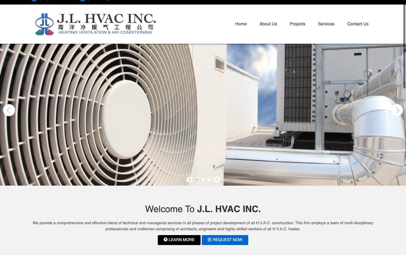J.L. HVAC INC. cover