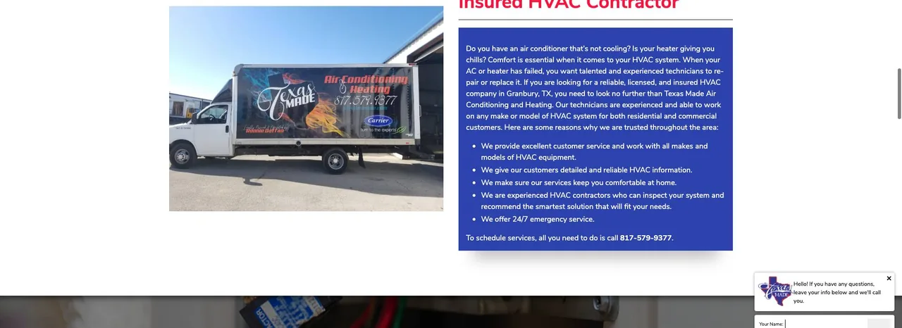 Texas Made Air Conditioning and Heating cover