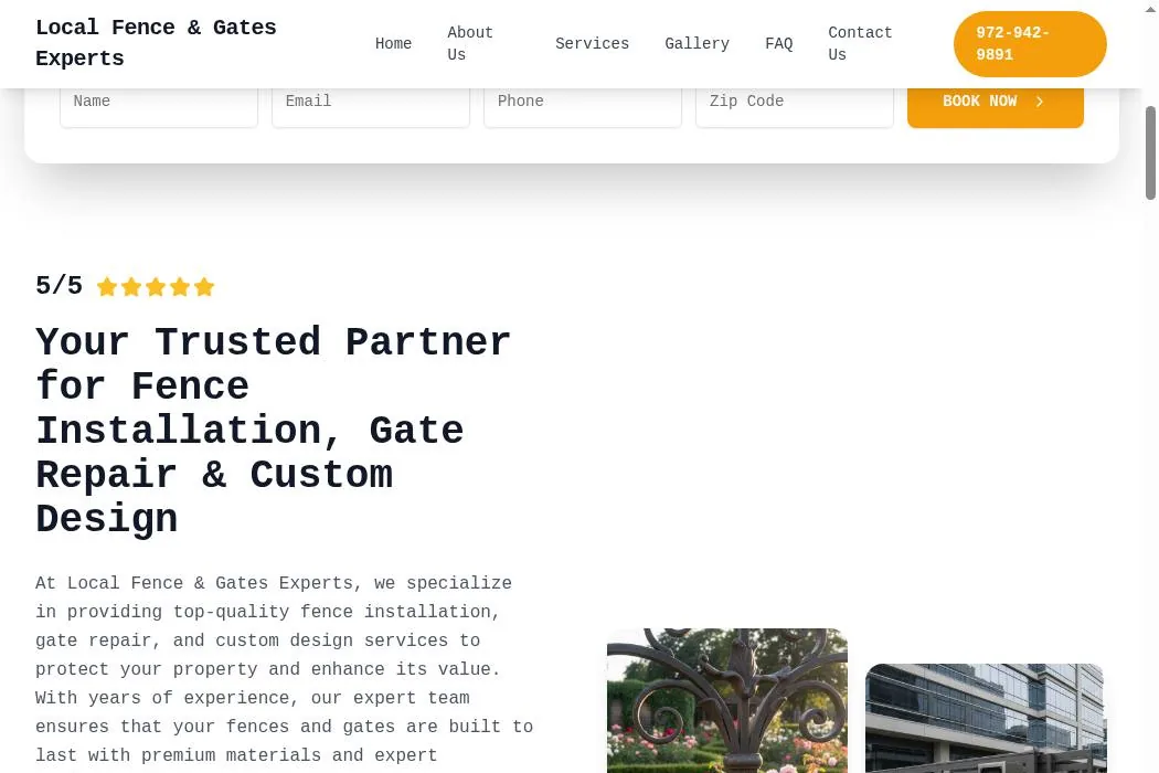 Local Fence & Gates Experts cover