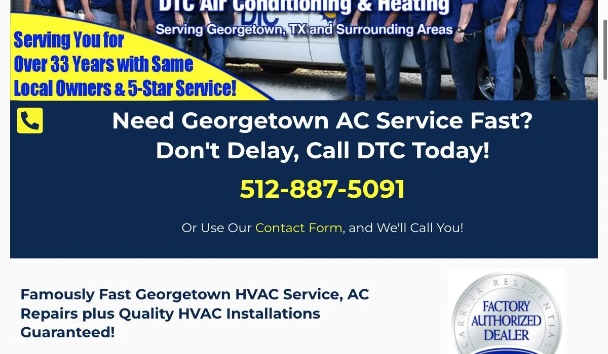 DTC Air Conditioning & Heating cover