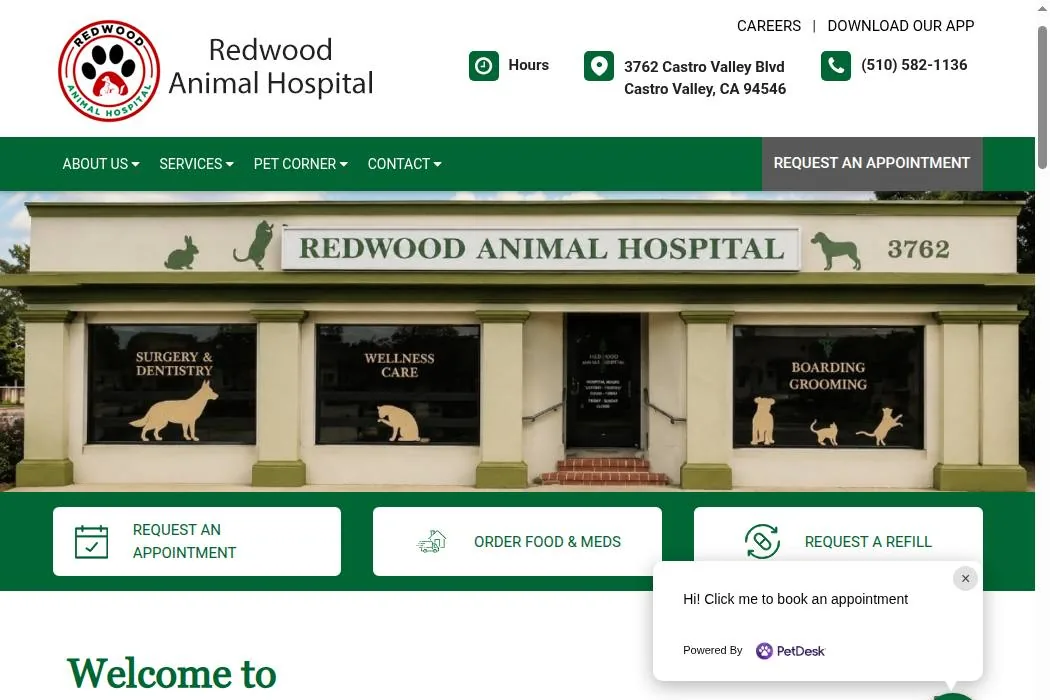 Redwood Animal Hospital cover