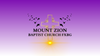 Mount Zion Baptist Church FXBG logo