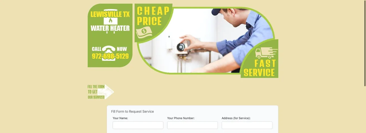 Lewisville TX Water Heater cover