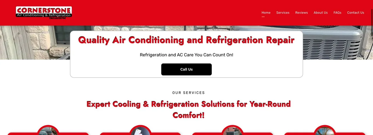 Cornerstone A/C & Refrigeration cover