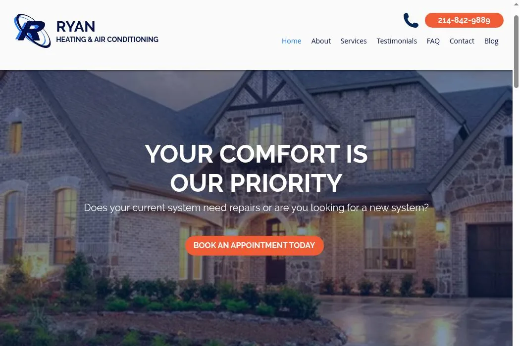 Ryan Heating & Air Conditioning cover