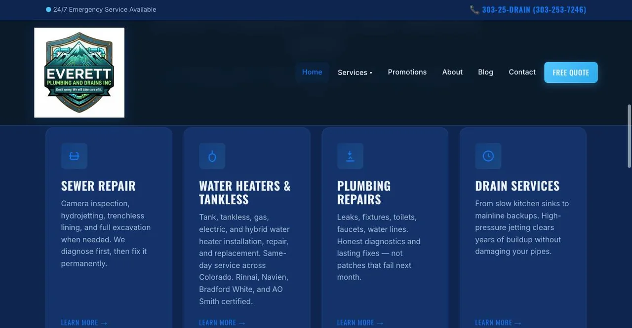 Everett Plumbing and Drains Inc cover