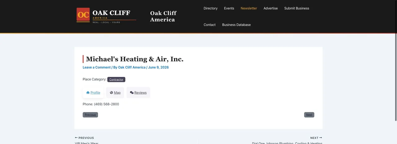 Michael's Heating & Air, Inc. cover