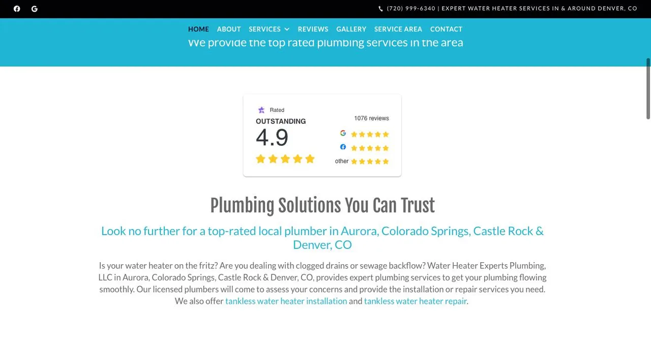 Water Heater Experts Plumbing, LLC cover