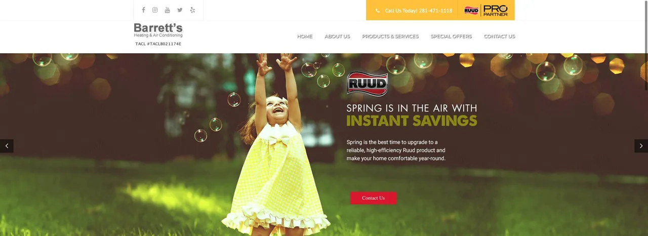 Barrett's Heating and Air Conditioning cover