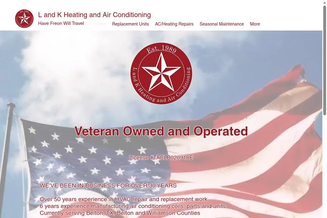 L and K Heating and Air Conditioning cover