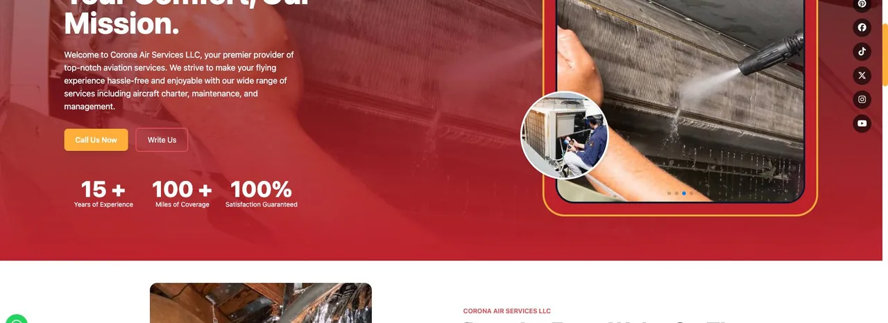 Corona Air Services LLC cover