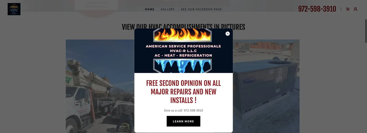 American Service Professionals HVACR LLC cover
