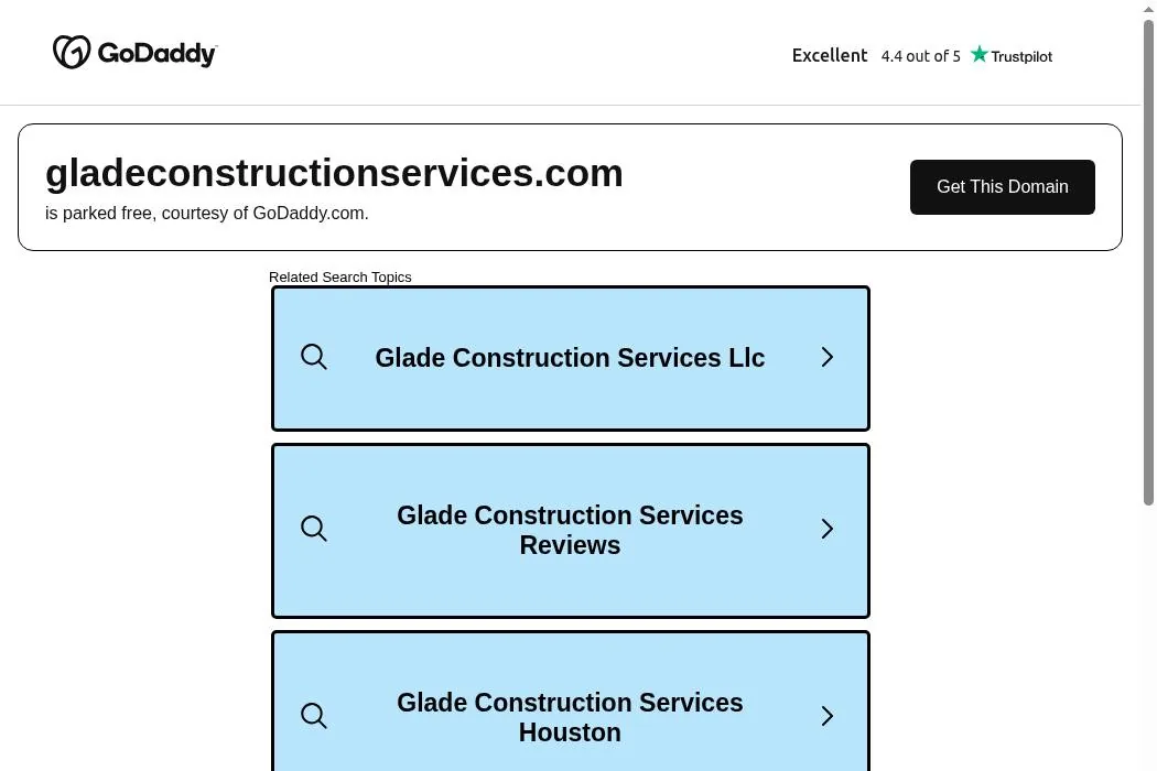 Glade Construction Services cover